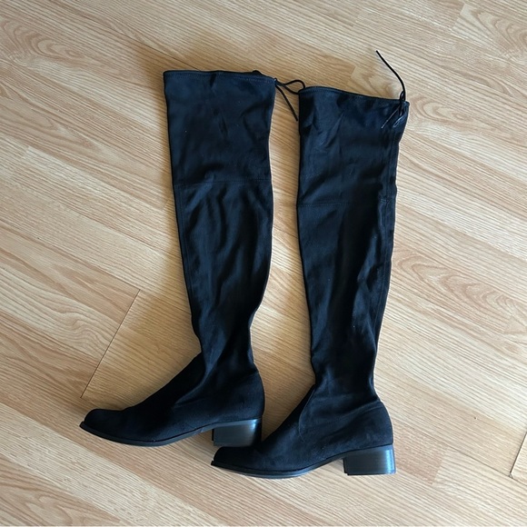 Charles by Charles David Tall Suede Tie Gammon Boots 8M - Picture 1 of 9